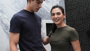 Megan Mistakes takes cum on her butt cheeks after getting her hairy cunt drilled