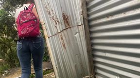 Girls caught changing