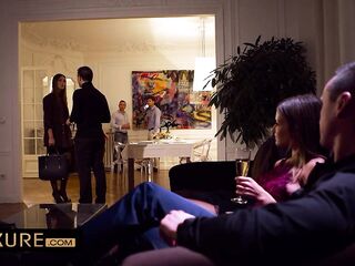 Underneath the swinger dinner table