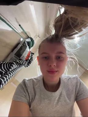 Crazy fingering anal in the public