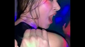 Latina fucks hard in the nightclub