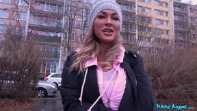 Hot MILF rides for money in a car