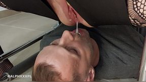 Cuckold Cleanup Creampie and Drinking Piss