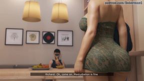 3D Taboo Porn - Son with monster dick fucks his busty and curvy mom