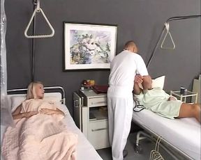 Patients visiting the doctor are waiting to receive a big cock as a medicinal remedy