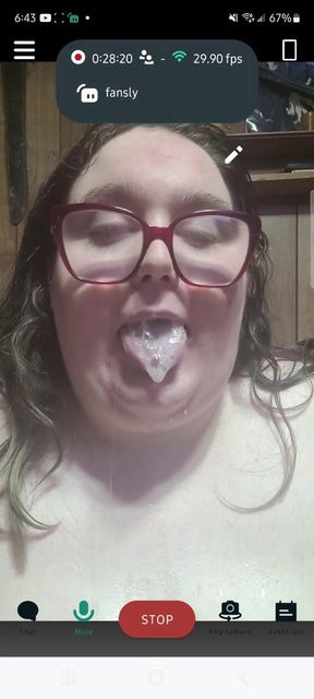 getting VERY sloppy. dildo sucking on fansly live