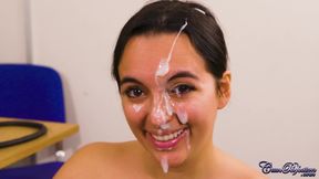 Wonderful coquette huge facial filthy video