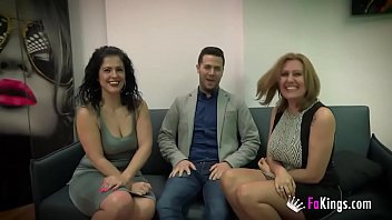 For the first time &mdash;  the most spectacular MILFs at FAKings bang a lucky guy