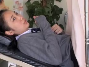 Ass of japanese slut gets drilled by the horny gynecologist